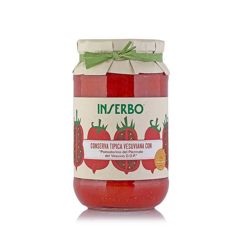 Pomodorino del Piennolo del Vesuvio DOP in Succo 520g Inserbo